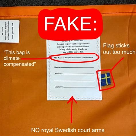 How To Spot a Fake Kånken .